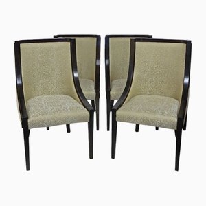 Empire Dining Chair in Velour with Ebonised Frame, 1990s