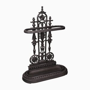 Vintage English Decorative Stick Stand in Iron, 1940s