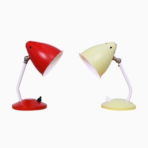 Small Bartje Bedside Lamps by H. Th. J. A. Busquet for Hala, 1950s, Set of 2