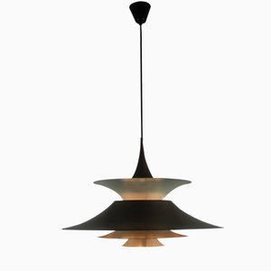 Large Radius Pendant Lamp by Eric Baslev for Fog and Mørup, 1970s