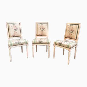 Louis XVI Dining Chairs, 1950s, Set of 3