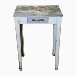 Small Italian Side Table with Drawer, 1940s