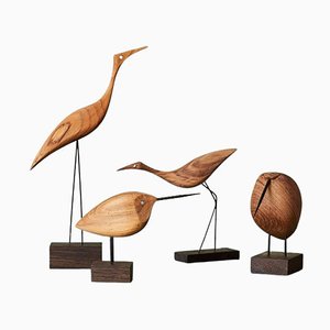 Figurines Beak Birds par Warm Nordic, Set de 4