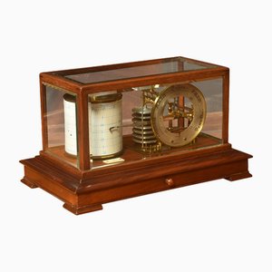 Walnut Cased Barograph & Barometer, 1890s