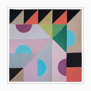 Natalia Roman, Geometric Board Game, 2023, Acrylic on Watercolor Paper