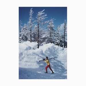 Slim Aarons, esquiador en Vermont, siglo XX, Fotografía