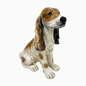 Italienische Keramik Cocker Spaniel Figur, 1970er