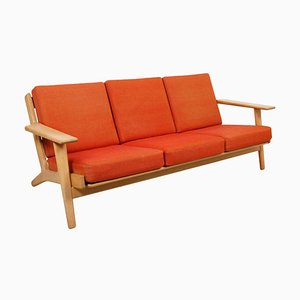 Divano GE-290 a tre posti di Hans Wegner, anni '80