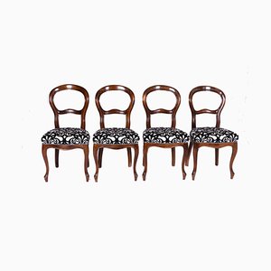 Chairs with Padded Seat by Luigi Filippo, Set of 4