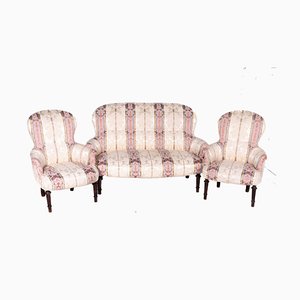 Sofa with Armchairs by Luigi Filippo, Set of 3