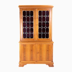 Cupboard with Handmade Stained Glass Windows
