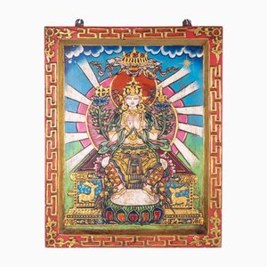 Rilievo tibetano raffigurante la divinità Tara bianca