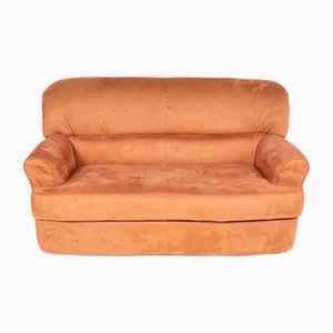 2-Seater Sofa in Brown Suede