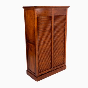 Armoire à Volets en Bois avec 2 Volets Coulissants