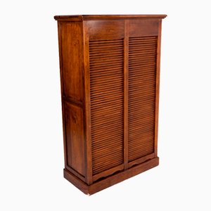 Wooden Shutter Cabinet with 2-Sliding Shutters