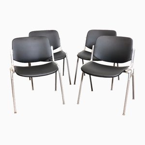 Chairs DSC 106 by Giancarlo Piretti for Castelli / Anonima Castelli, Italy, 1965, Set of 4