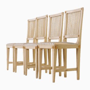 Gustavian Chairs, 1850s, Set of 4