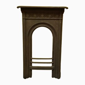 Late 19th Century Cast Iron Fireplace Front with Shell Motif, 1890s