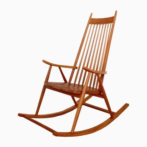 Vintage Rocking Chair from Drevopodnik Holesov, Czechoslovakia, 1960s