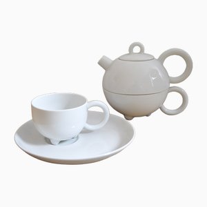 Tea for One postmoderno nello stile di Matteo Thun per Arzberg, anni '80, set di 2
