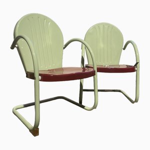 Vintage Garden Armchairs, Set of 2