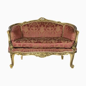 French Giltwood 2-Seater Sofa