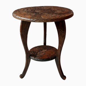 Japanese Hand Carved Side Table from Liberty & Co, 1900s