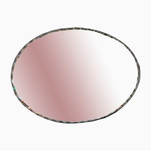 Large Beveled Oval Mirror, 1970s