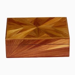 Straw Marquetry Box by Jean-Michel Franck, 1930s