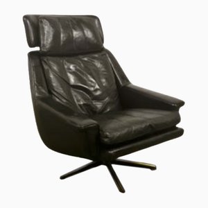Leather Lounge Chair by Werner Langenfeld for Esa, 1960s