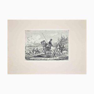 After Charles Coleman, Roman Countryside and Shepherds, Etching