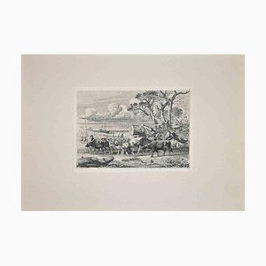 After Charles Coleman, Roman Countryside, Etching