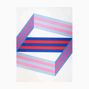 Renato Livi, Perspektive, Lithographie, 1971