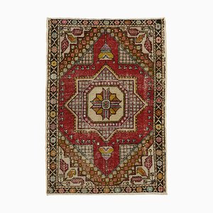 Tapis Vintage Beige et Rouge Anatolian