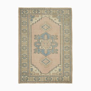 Tapis Vintage en Laine et Coton d'Anatolie