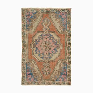 Tapis Vintage en Laine et Coton d'Anatolie