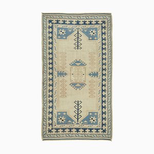 Anatolischer Vintage Teppich aus Wolle & Baumwolle