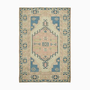 Tapis Vintage en Laine et Coton d'Anatolie