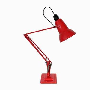 Lámpara Anglepoise en rojo de George Carwardine para Herbert Terry, años 30