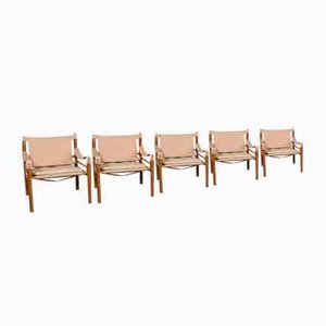 Sirocco Easy Chairs by Arne Norell for Norell Ab, Sweden, 1970s, Set of 5