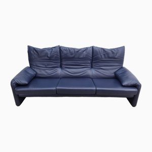Maralunga Leather 3-Seater Sofa from Cassina
