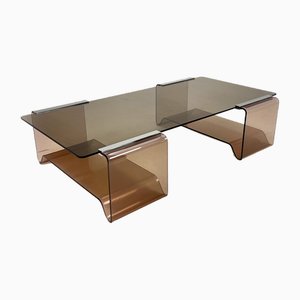 Acrylic Glass & Glass Coffee Table by Michel Dumas for Roche Bobois, 1970s
