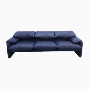 Maralunga 3-Seater Sofa in Suede from Cassina