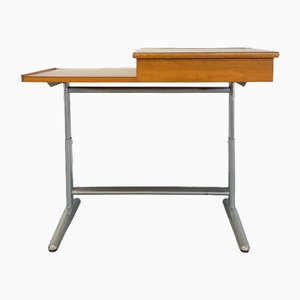 Adjustable Desk in Wood and Steel, 1970s