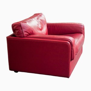 Model Socrates Red Armchair by Poltrona Frau, 1980s