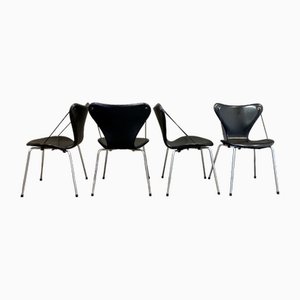 Dining Chairs by Arne Jacobsen for Fritz Hansen, 1960s, Set of 4