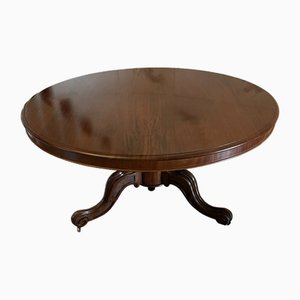 Large Victorian Circular Centre Table in Mahogany, 1850s