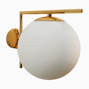 Ottone Wall Light with Shiny White Sphere, 1990s