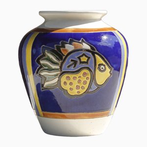 April Fish Vase by Robert Pérot, Vallauris, 1954