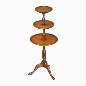 Antique 3-Tiered Side Table in Hardwood